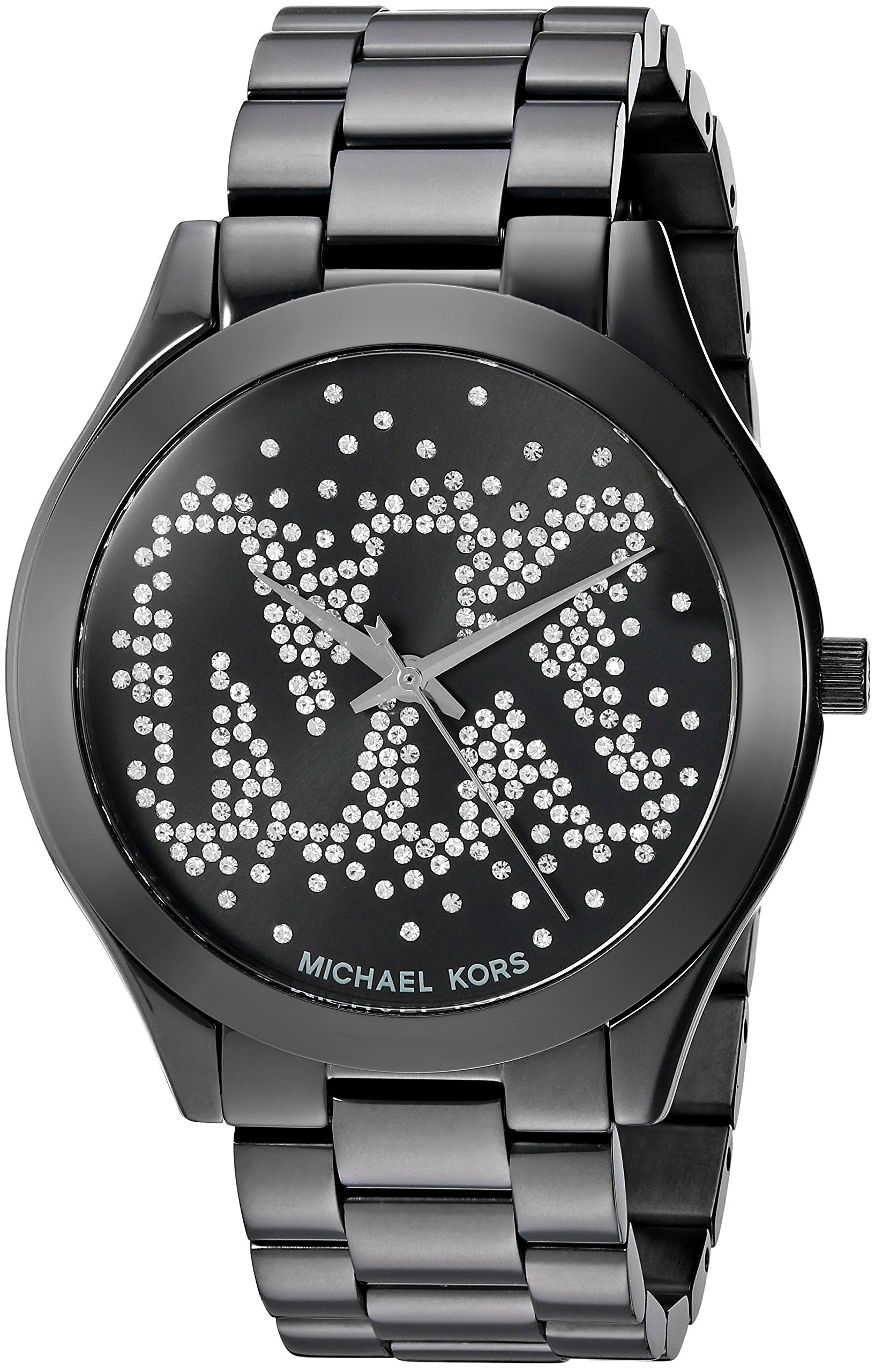  Shop Authentic Michael Kors Slim Runway Black Dial Black Steel Strap Watch for Women - MK3589 - Luxxuri
