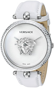  Shop Authentic Versace Palazzo Empire White Dial White Leather Strap Watch for Women - VCO010017 - Luxxuri
