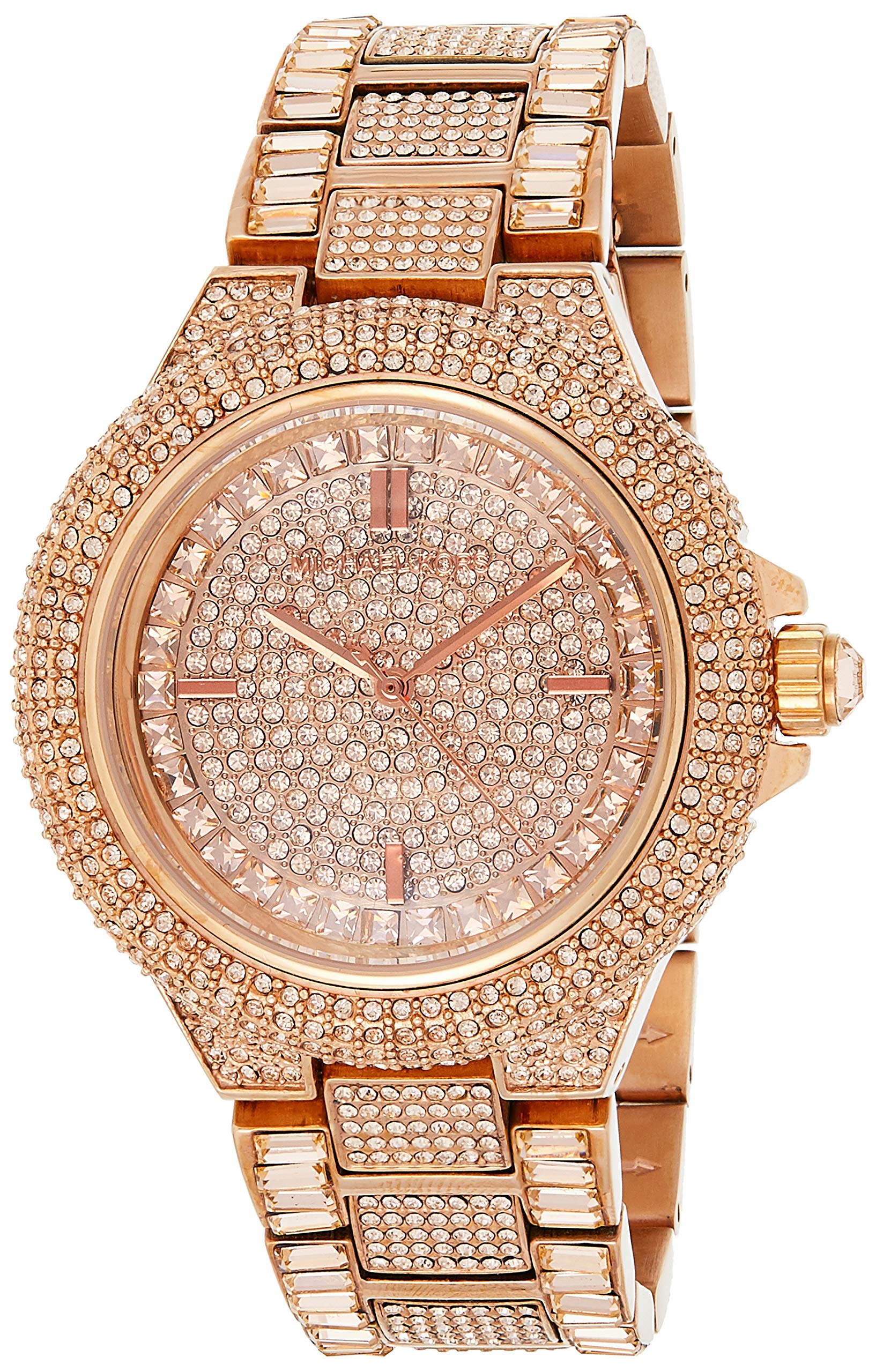  Shop Authentic Michael Kors Camille Crystal Rose Gold Dial Rose Gold Steel Strap Watch for Women - MK5862 - Luxxuri