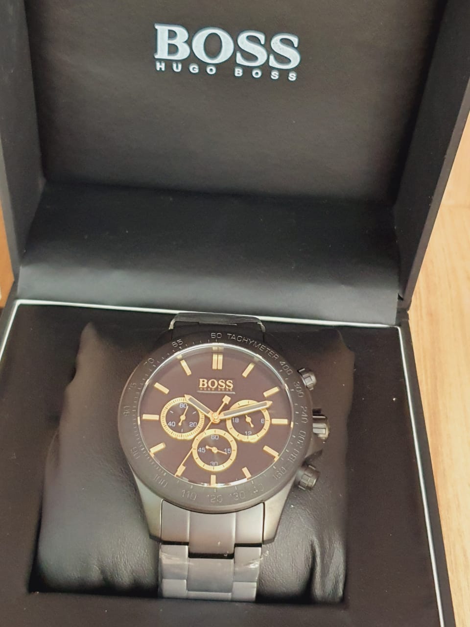  Shop Authentic Hugo Boss Ikon Black Dial Black Steel Strap Watch for Men - 1513278 - Luxxuri
