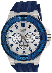  Shop Authentic Guess Force White Dial Blue Rubber Strap Watch For Men - W0674G4 - Luxxuri