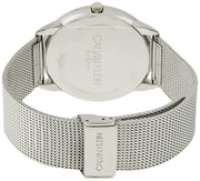  Shop Authentic Calvin Klein Minimal Black Dial Silver Mesh Bracelet Watch for Men - K3M21123 - Luxxuri