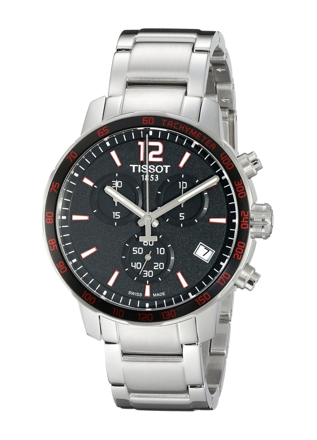  Shop Authentic Tissot Quickster Chronograph Quartz Watch For Men - T095.417.11.057.00 - Luxxuri