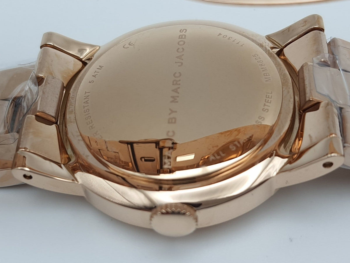  Shop Authentic Marc Jacobs Amy Pink Dial Rose Gold Steel Strap Dial Watch for Women - MBM8625 - Luxxuri