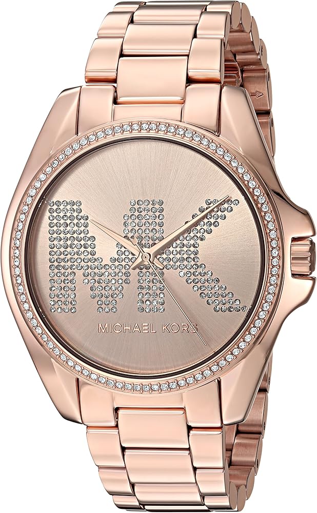  Shop Authentic Michael Kors Bradshaw Quartz Rose Gold Dial Rose Gold Steel Strap Watch For Women - MK6556 - Luxxuri