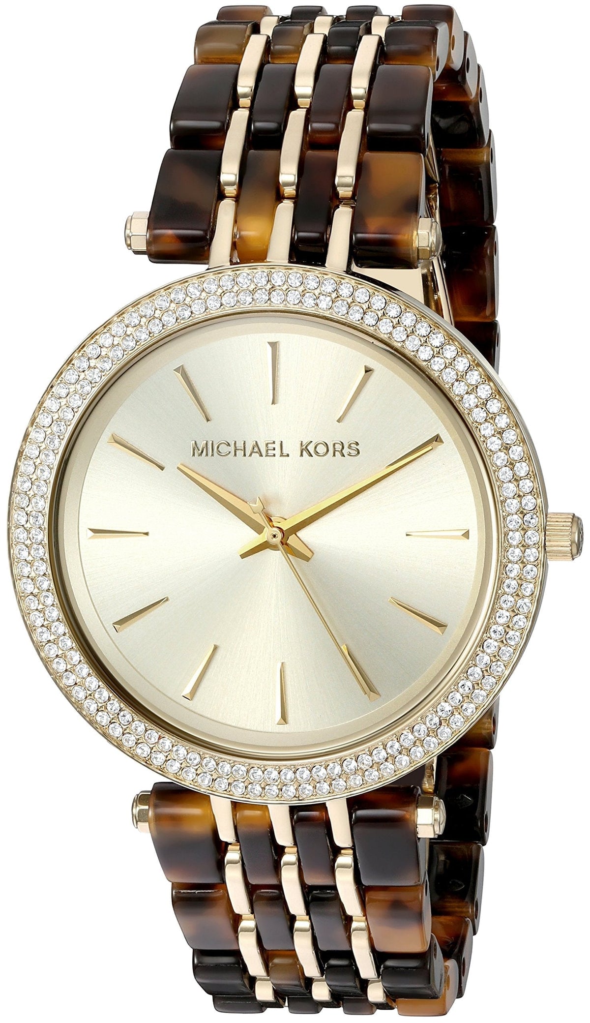  Shop Authentic Michael Kors Darci Gold Dial Brown Two Tone Steel Strap Watch for Women - MK4326 - Luxxuri