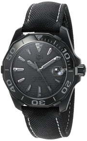  Shop Authentic Tag Heuer Aquaracer 300 Swiss Limited Edition Black Dial Black Nylon Strap Watch for Men - WAY218B.FC6364 - Luxxuri