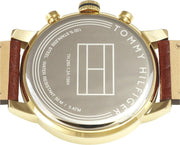  Shop Authentic Tommy Hilfiger Jake Quartz White Dial Brown Leather Strap Watch for Men - 1791231 - Luxxuri