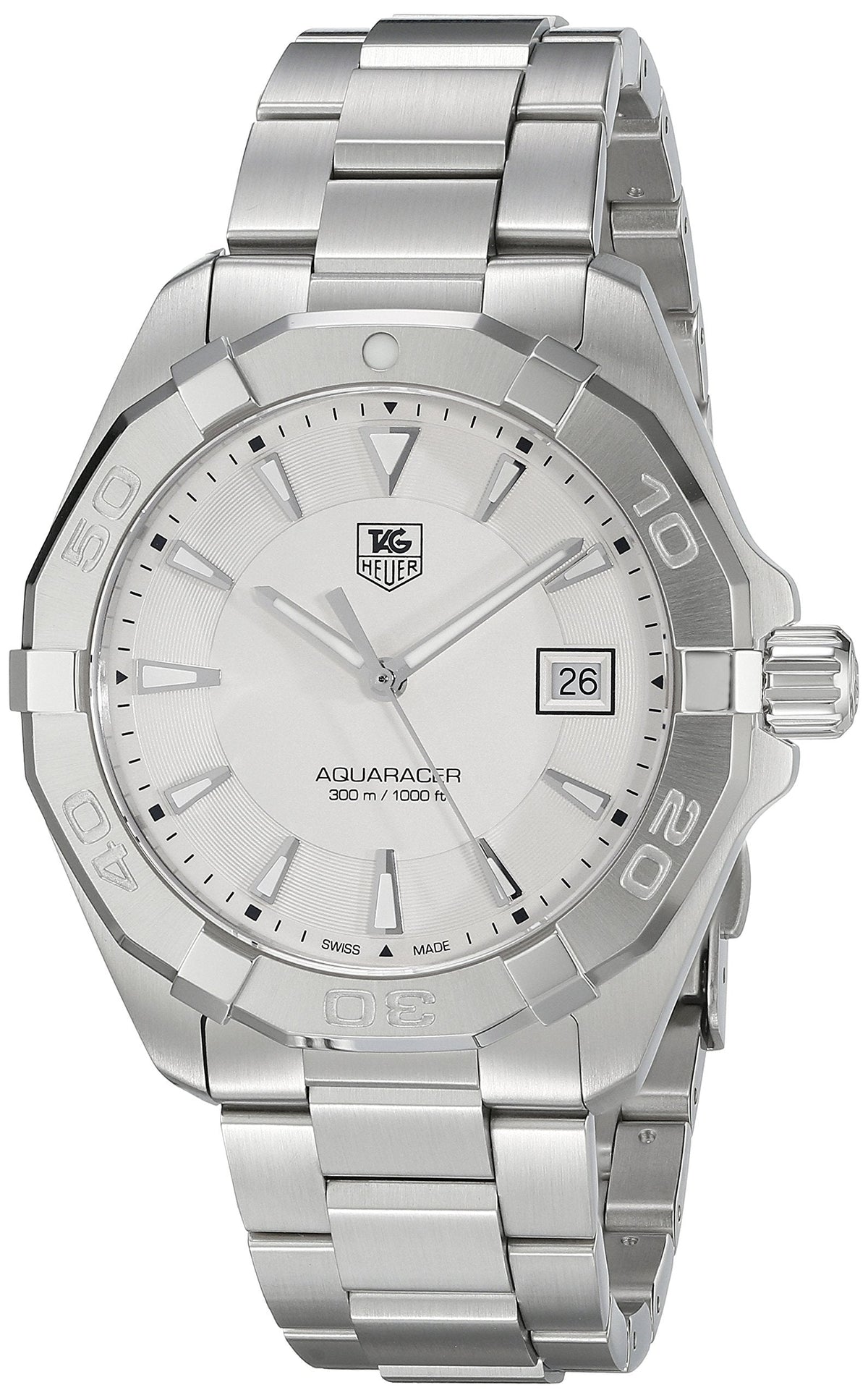  Shop Authentic Tag Heuer Aquaracer White Dial Watch for Men - WAY1111.BA0928 - Luxxuri