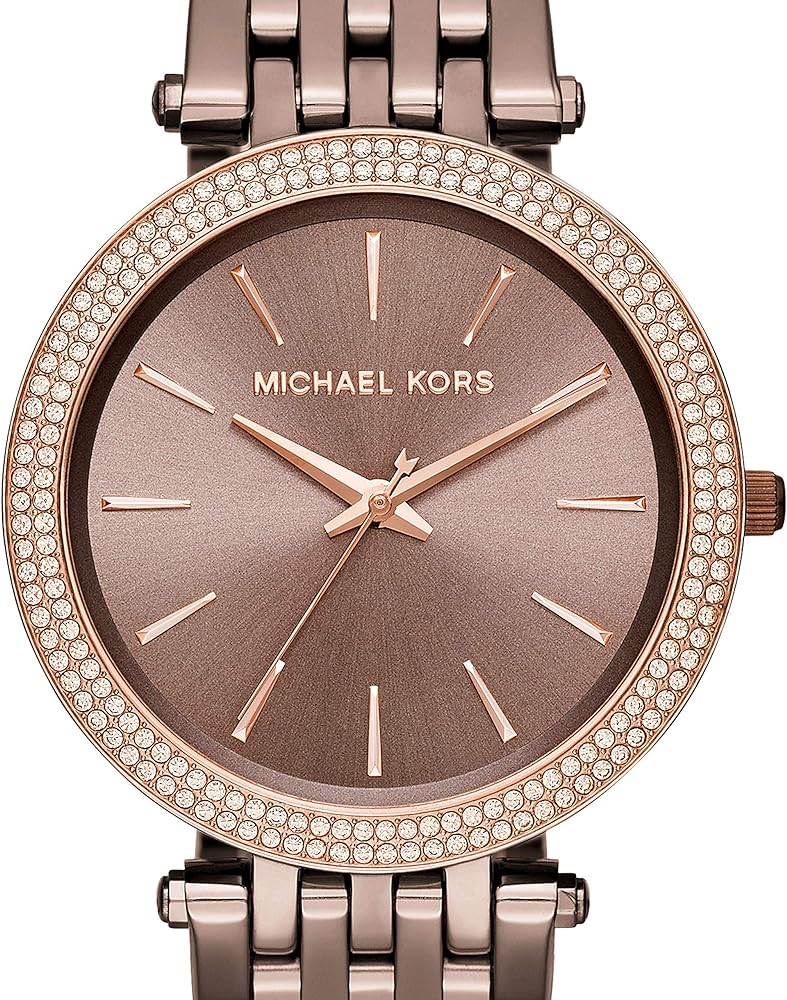  Shop Authentic Michael Kors Darci Quartz Brown Dial Brown Steel Strap Watch For Women - MK3416 - Luxxuri