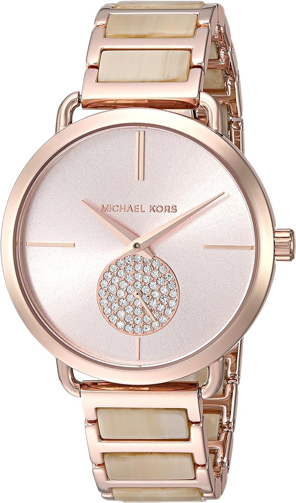 Shop Authentic Michael Kors Portia Quartz Rose Gold Dial Rose Gold Steel Strap Watch For Women - MK3678 - Luxxuri