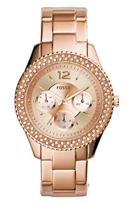  Shop Authentic Fossil Stella Rose Gold Dial Rose Gold Steel Strap Watch for Women - ES3590 - Luxxuri