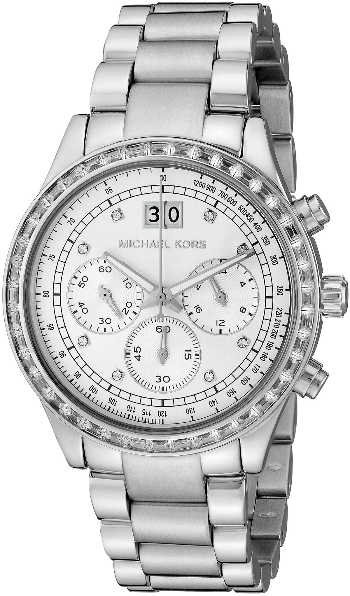  Shop Authentic Michael Kors Brinkley Diamonds Silver Dial Silver Steel Strap Watch for Women - MK6186 - Luxxuri