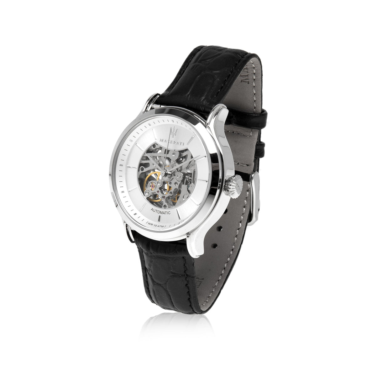  Shop Authentic Maserati Epoca Automatic Skeleton Mechanical Silver Dial Watch For Men - R8821118003 - Luxxuri