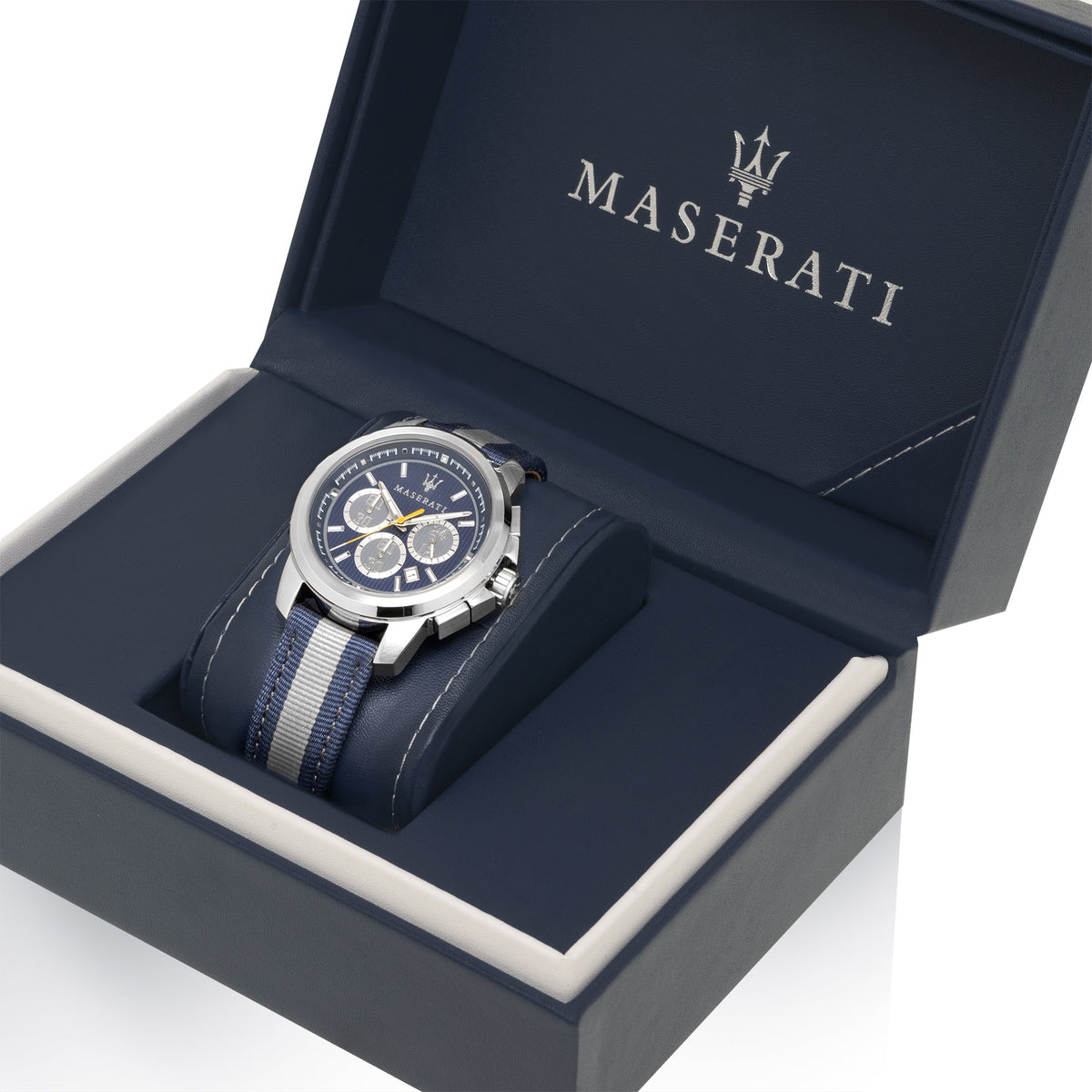  Shop Authentic Maserati Royale 44mm Stainless Steel Fiber Strap Watch For Men - R8871637001 - Luxxuri