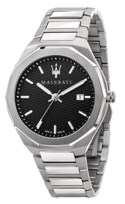  Shop Authentic Maserati Stile Analog Black Dial Silver Steel Strap Watch For Men - R8853142003 - Luxxuri