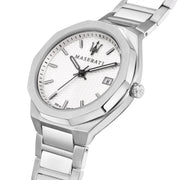  Shop Authentic Maserati Stile 3H White Dial Silver Steel Strap Watch For Men - R8853142005 - Luxxuri