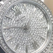  Shop Authentic Bulova Crystal Collection Silver Dial Silver Steel Strap Watch for Women - 96L243 - Luxxuri