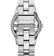  Shop Authentic Marc Jacobs Henry Skeleton Silver Dial Silver Steel Strap Watch for Women - MBM3262 - Luxxuri