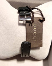  Shop Authentic Gucci G Interlocking Black Dial Black Leather Strap Watch For Women - YA133501 - Luxxuri