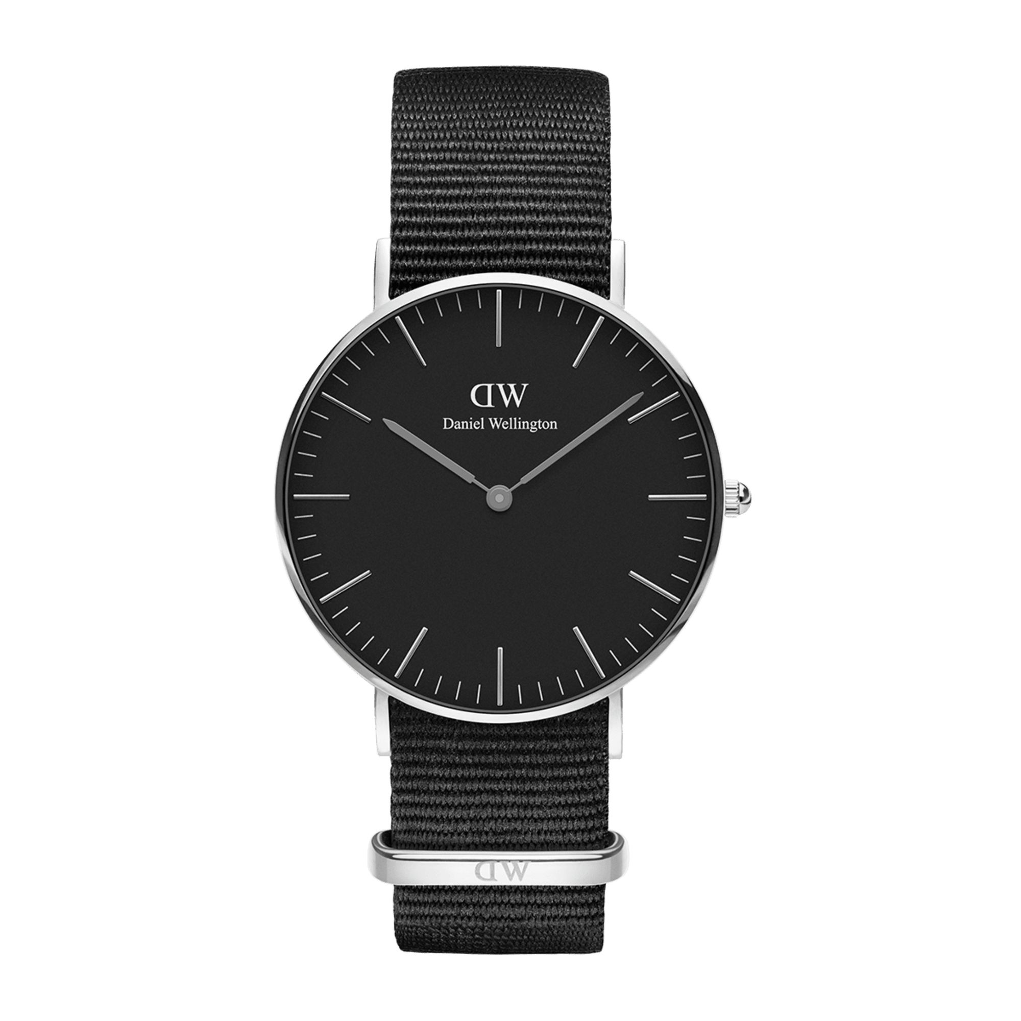  Shop Authentic Daniel Wellington Classic Cornwall Black Dial Black Nylon Strap Watch For Women - DW00100149 - Luxxuri
