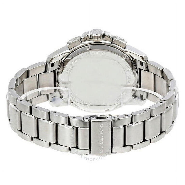  Shop Authentic Michael Kors Ryker Chronograph Black Dial Silver Steel Strap Watch For Men - MK8528 - Luxxuri