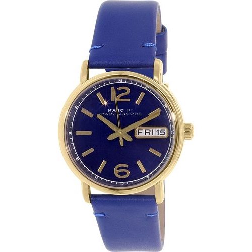  Shop Authentic Marc Jacobs Fergus Blue Dial Blue Leather Strap Watch for Women - MBM8650 - Luxxuri