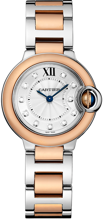  Shop Authentic Cartier Ballon Bleu De Cartier Diamonds Silver Dial Two Tone Steel Strap Watch for Women - W3BB0026 - Luxxuri