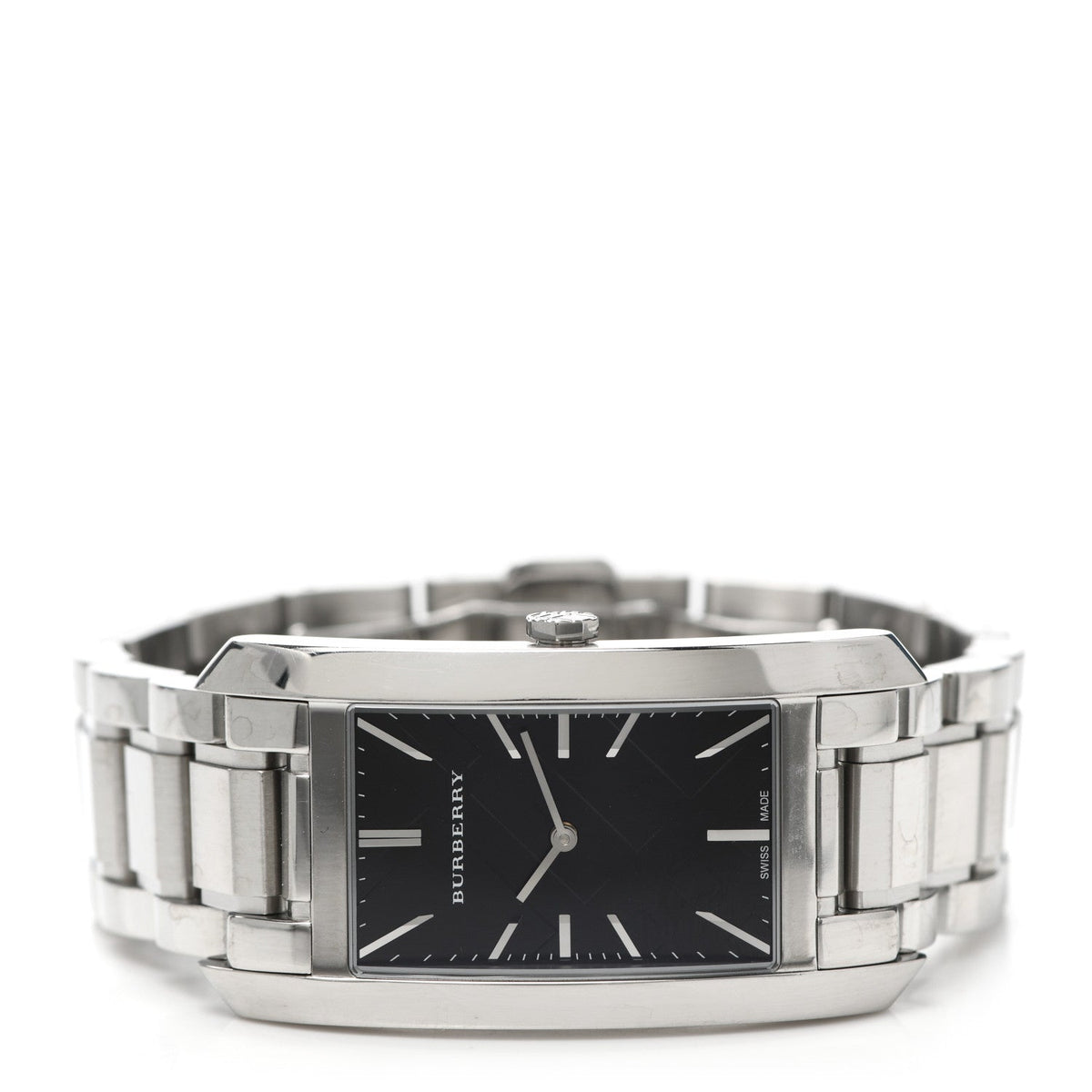  Shop Authentic Burberry Heritage Black Dial Silver Steel Strap Watch For Women - BU9401 - Luxxuri