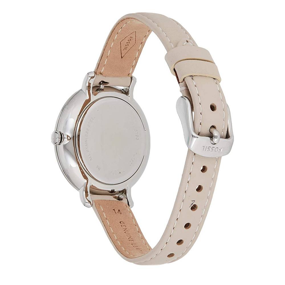  Shop Authentic Fossil Jacqueline White Dial Beige Leather Strap Watch for Women - ES3793 - Luxxuri