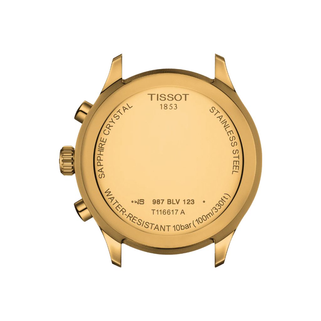  Shop Authentic Tissot Chrono XL Classic Black Dial Gold Steel Strap Watch for Men - T116.617.33.051.00 - Luxxuri