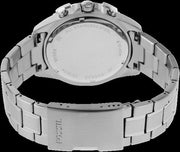  Shop Authentic Fossil Garrett Chronograph Blue Dial Silver Steel Strap Watch for Men - FS5623 - Luxxuri