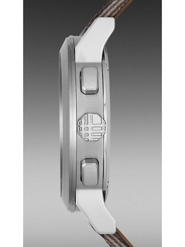  Shop Authentic Burberry The City Smoke Dial Checked Brown Leather Strap Watch for Men - BU9358 - Luxxuri