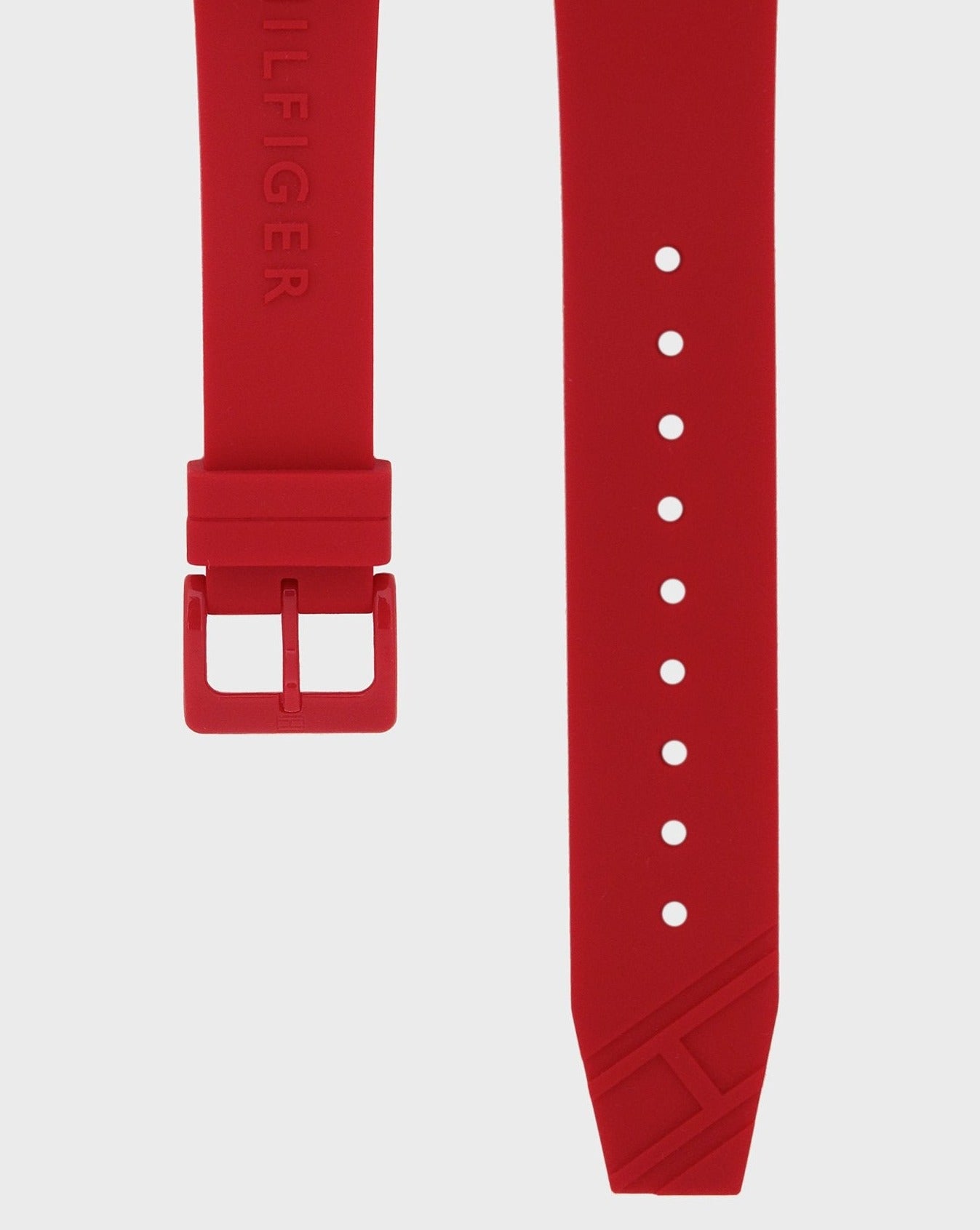  Shop Authentic Tommy Hilfiger Denim Quartz Red Dial Red Rubber Strap Watch for Men - 1791480 - Luxxuri