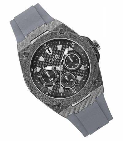  Shop Authentic Guess Legacy Grey Dial Grey Silicone Strap Watch For Men - W1048G1 - Luxxuri