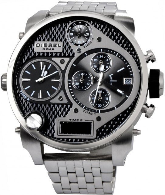  Shop Authentic Diesel Mr Daddy 1.0 Black Dial Stainless Steel Stainless Watch For Men - DZ7221 - Luxxuri