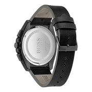  Shop Authentic Hugo Boss Grandmaster Blue Dial Black Leather Strap Watch for Men - 1513883 - Luxxuri