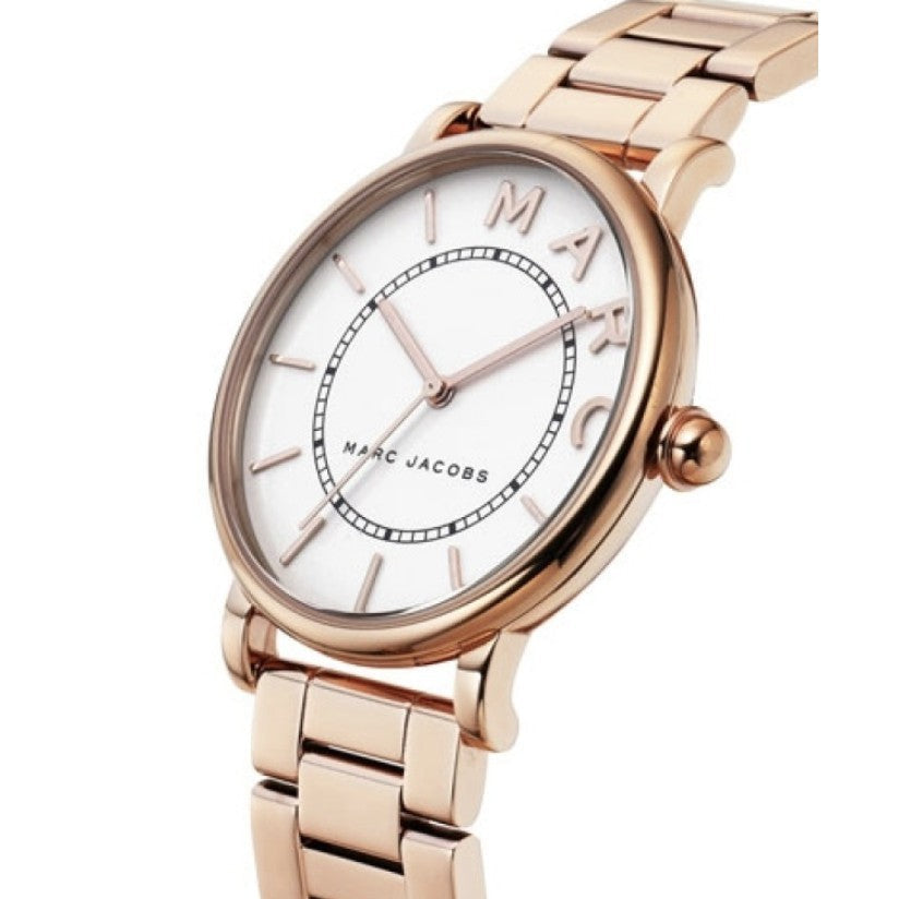  Shop Authentic Marc Jacobs Roxy White Dial Rose Gold Steel Strap Watch for Women - MJ3523 - Luxxuri
