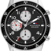  Shop Authentic Tommy Hilfiger Jimmy Multifunction Black Dial Silver Steel Strap Watch For Men  - 1791950 - Luxxuri