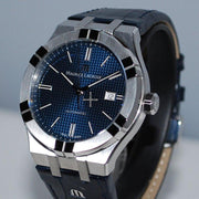  Shop Authentic Maurice Lacroix Aikon Automatic Blue Dial Blue Leather Strap Watch For Men - AI6008-ss001-430-1 - Luxxuri