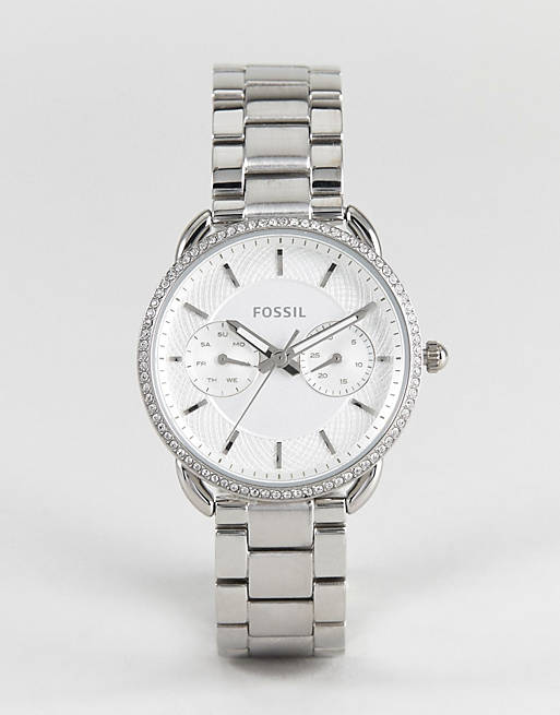  Shop Authentic Fossil Tailor White Dial Silver Steel Strap Watch for Women - ES4262 - Luxxuri