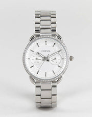  Shop Authentic Fossil Tailor White Dial Silver Steel Strap Watch for Women - ES4262 - Luxxuri