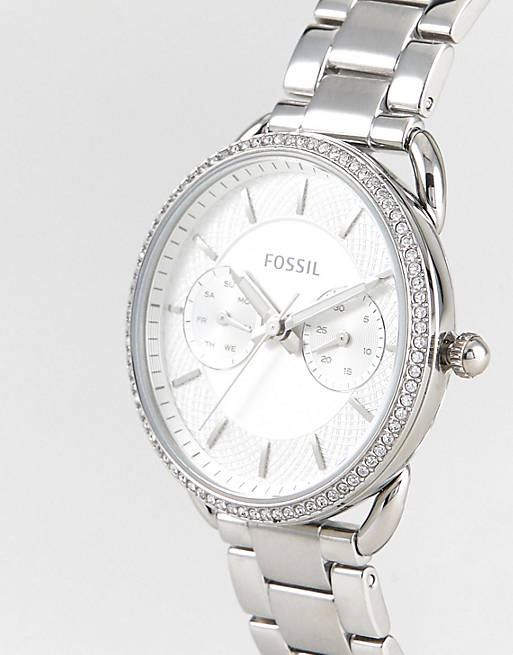  Shop Authentic Fossil Tailor White Dial Silver Steel Strap Watch for Women - ES4262 - Luxxuri