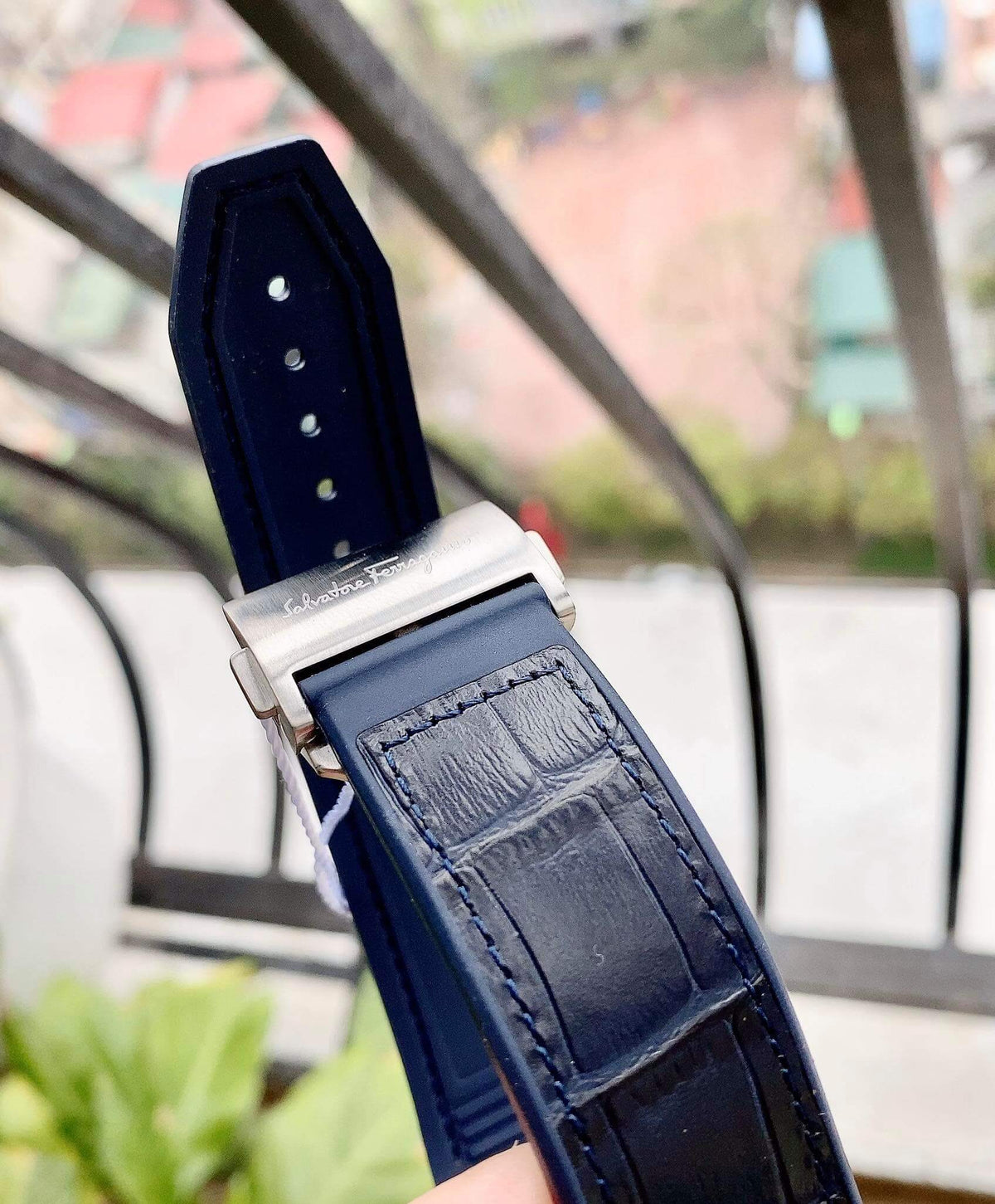  Shop Authentic Salvatore Ferragamo F-80 Classic Blue Dial Blue Leather Strap Watch for Men - SFDT00319 - Luxxuri