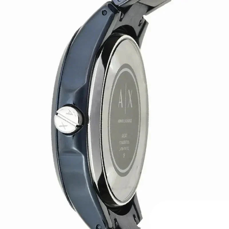  Shop Authentic Armani Exchange Hampton Skeleton Grey Dial Blue Steel Strap Watch For Men - AX2401 - Luxxuri