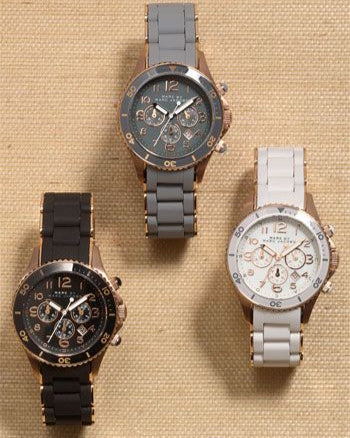  Shop Authentic Marc Jacobs Rock Chronograph Grey Dial Grey Silicone Strap Watch for Women - MBM2550 - Luxxuri