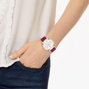  Shop Authentic Tommy Hilfiger Haven Quartz White Dial Red Rubber Strap Watch For Women - 1782200 - Luxxuri