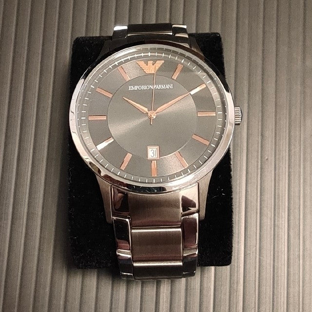  Shop Authentic Emporio Armani Renato Quartz Grey Dial Silver Steel Strap Watch For Men - AR2514 - Luxxuri