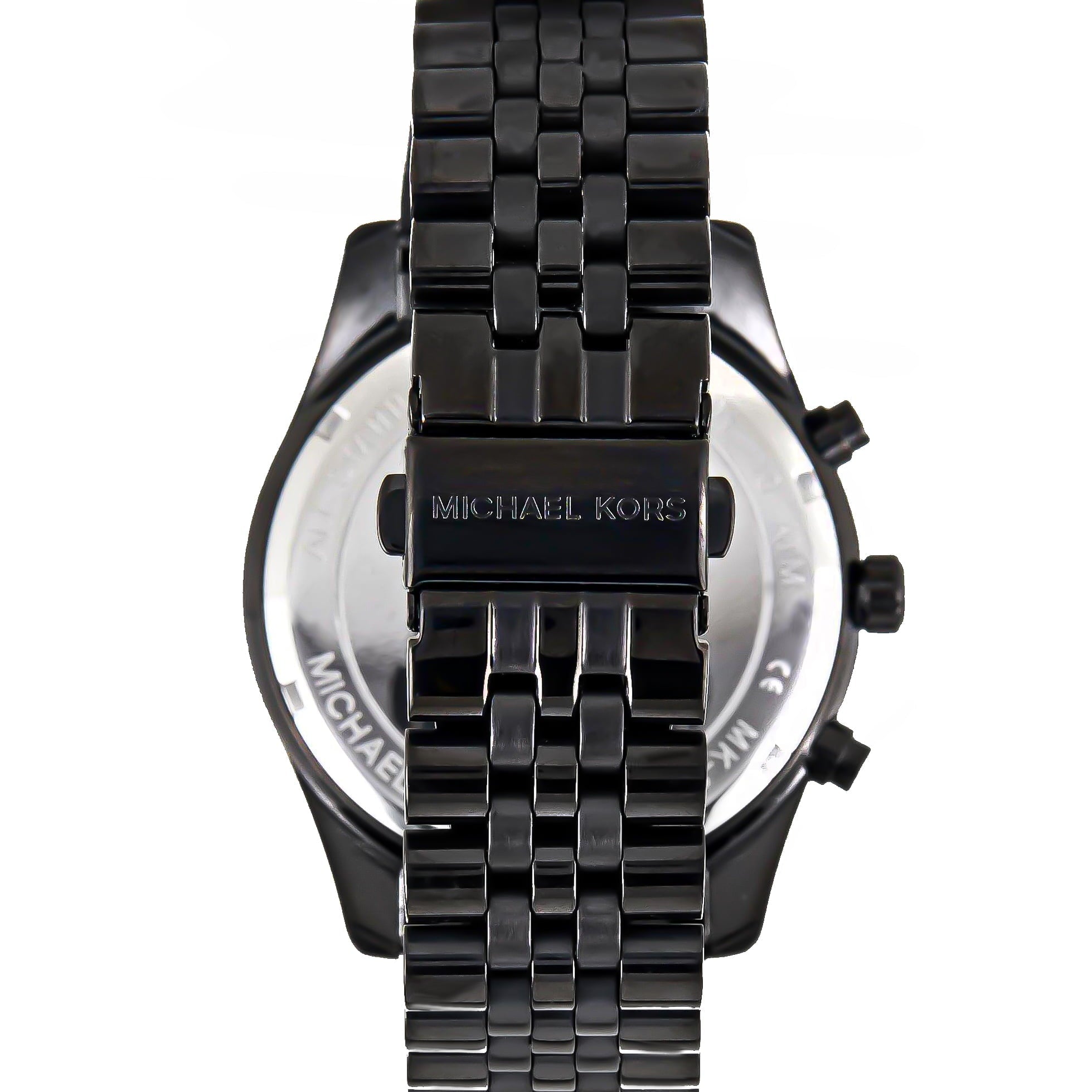  Shop Authentic Michael Kors Lexington Chronograph Black Dial Black Steel Strap Watch for Men - MK8603 - Luxxuri