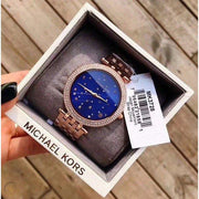  Shop Authentic Michael Kors Darci Blue Dial Rose Gold Steel Strap Watch for Women - MK3728 - Luxxuri